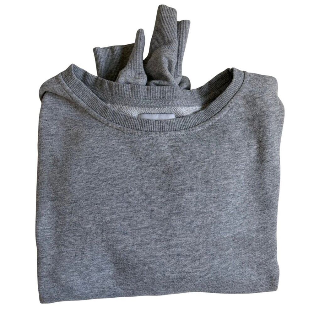 Urban Outfitters Ruched Sleeve Sweatshirt (Grey) - Size Small